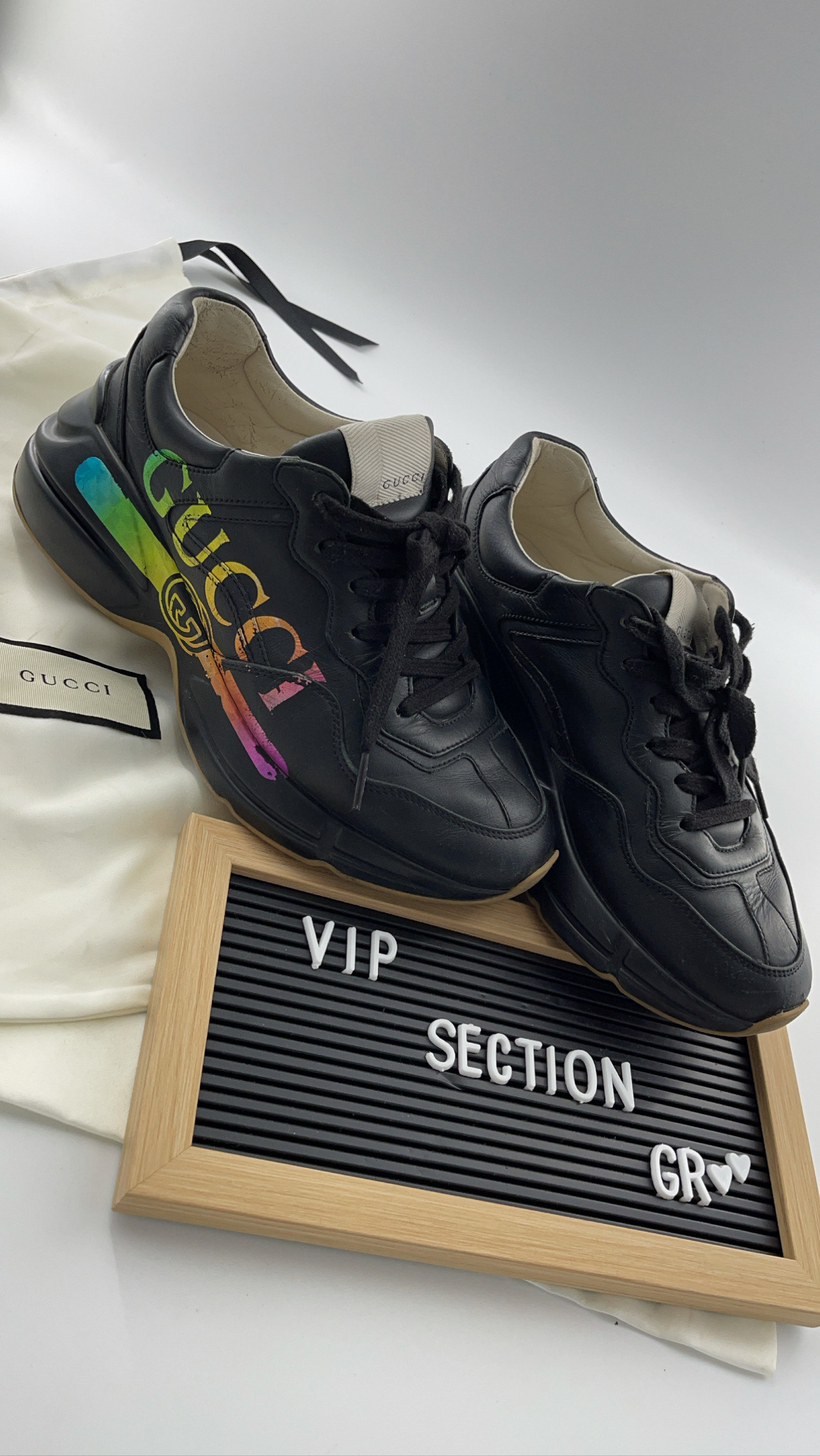 Gucci Black Phyton Sneaker