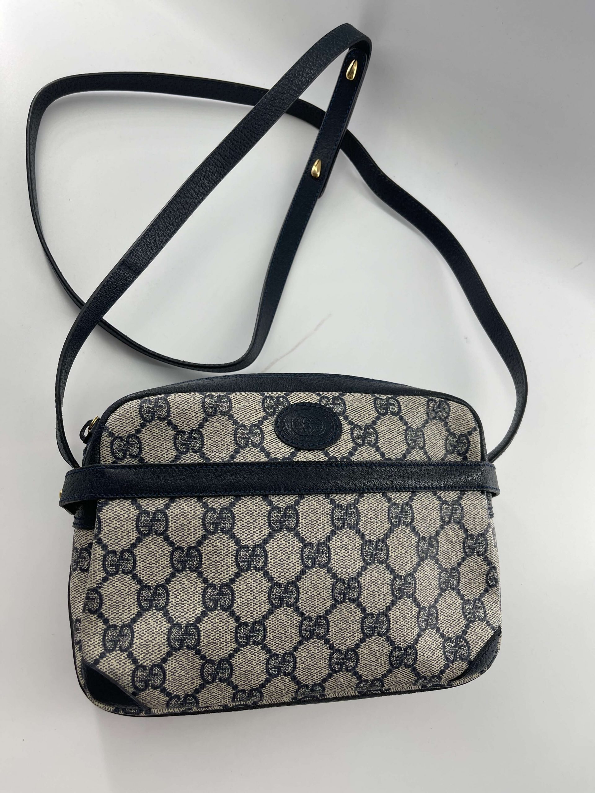 Gucci Monogram Canvas Crossbody Bag
