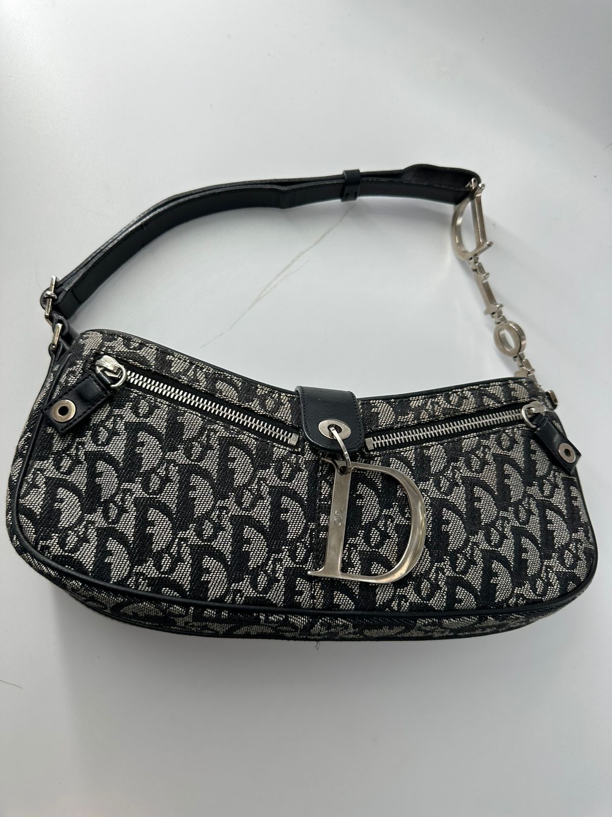 Christian Dior Vintage Trotter Charm Shoulder Bag