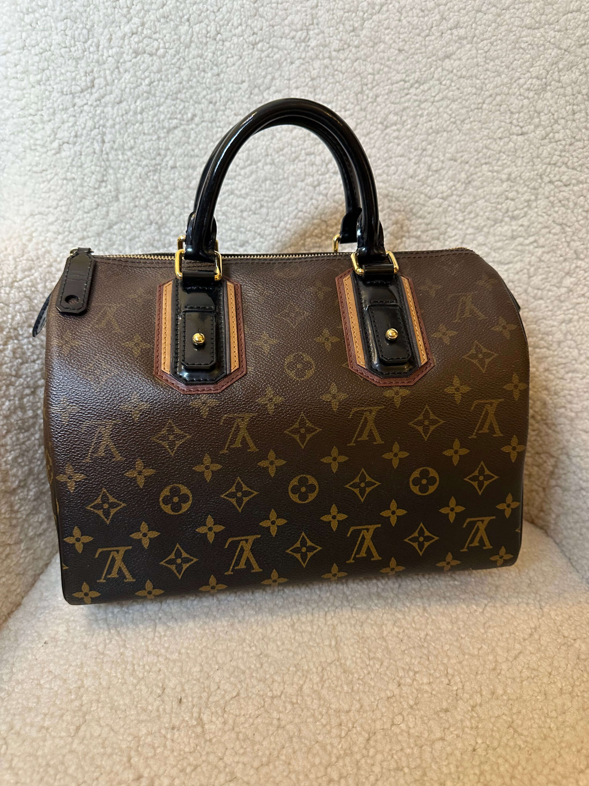 Louis Vuitton Limited Edition Black Mirage Speedy 30 Bag