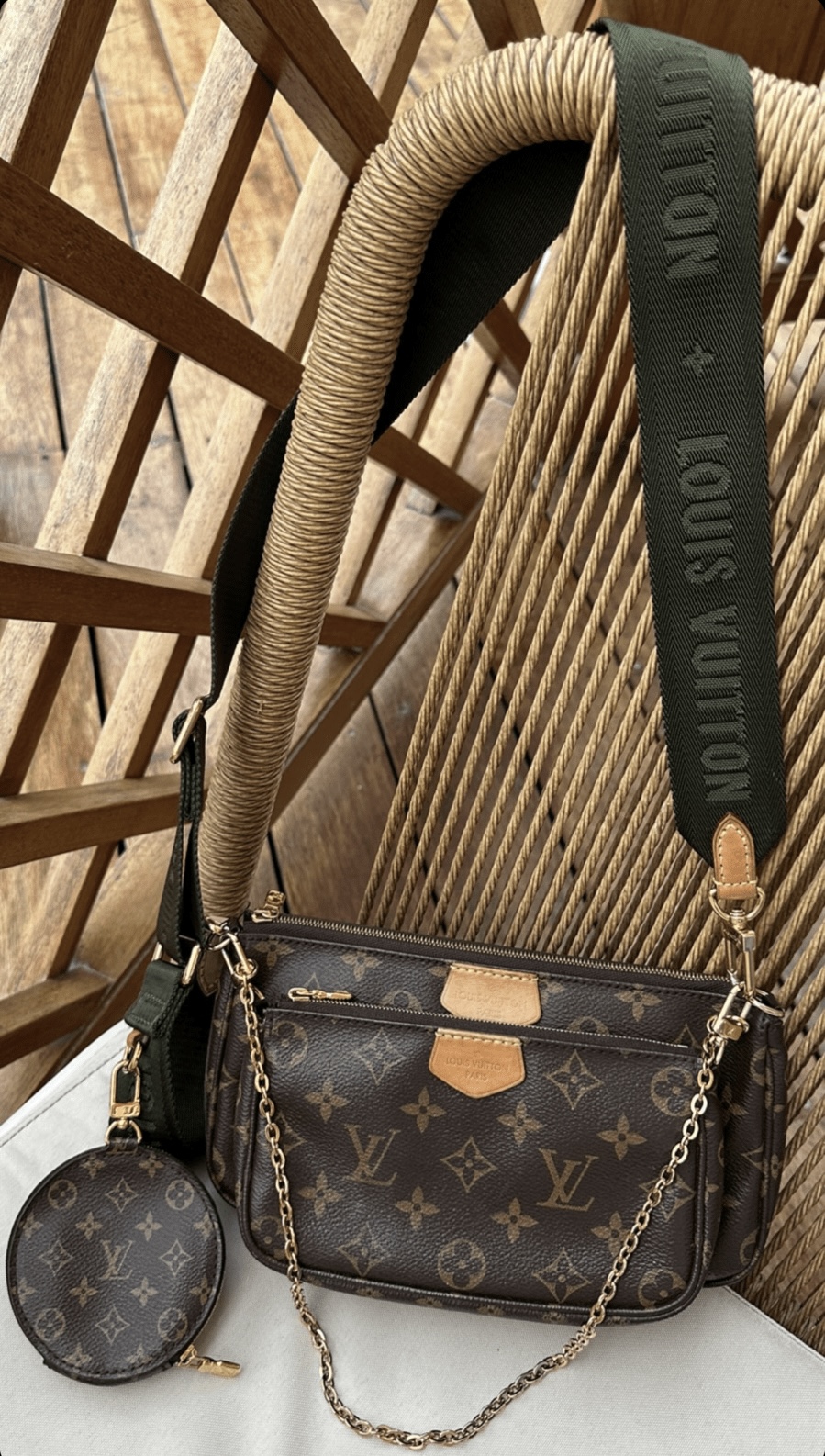 Louis Vuitton Monogram Multi Pochette Accessories Khaki