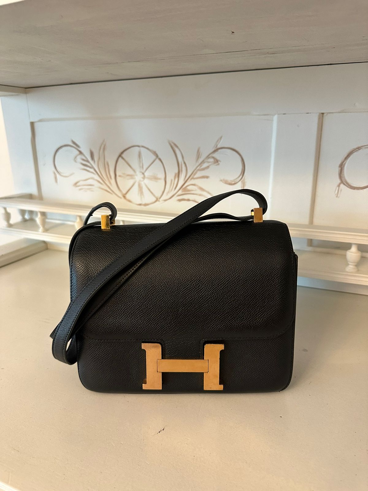 Hermes Constance Black Epsom