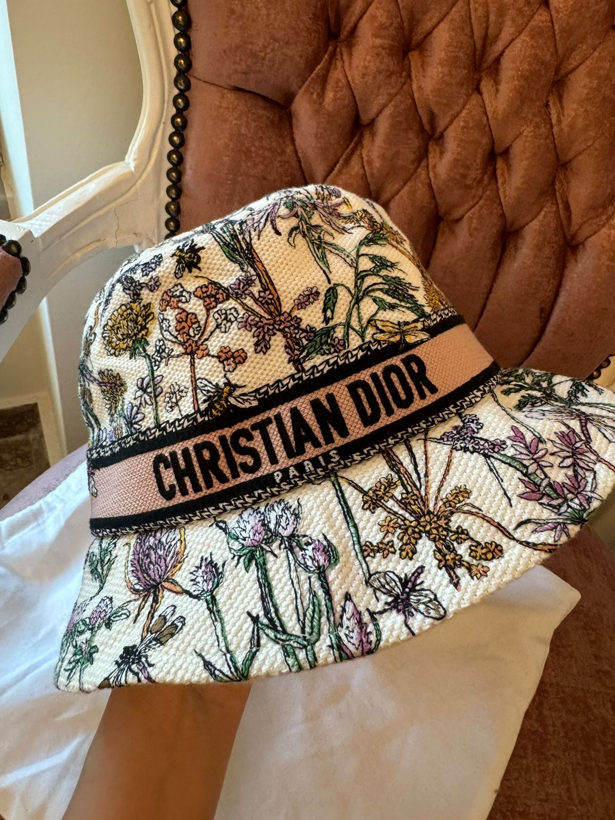 Dior D-Bobby Dior Herbarium Small Brim Bucket Hat